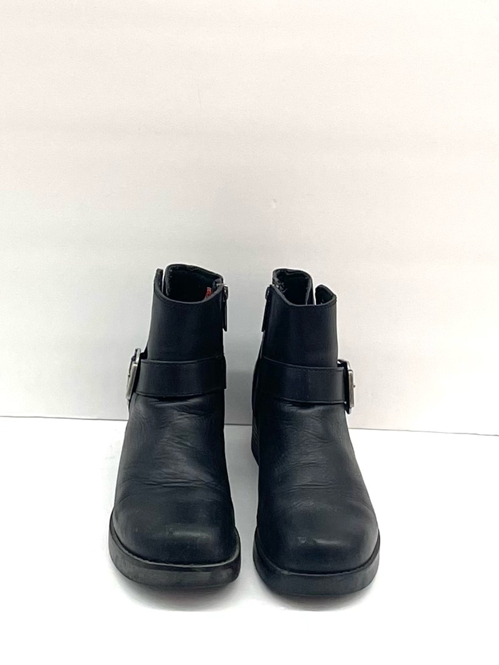 Harley-Davidson Black Ankle Buckle Boots for Women Sz 8 - Picture 2 of 5